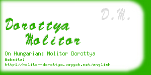 dorottya molitor business card